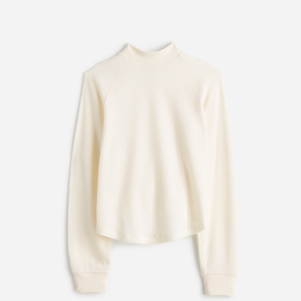 Madewell Cream Long Sleeve Top